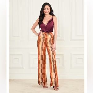 Marciano Multicolor Chevron Pants 70s Vibe - Size S